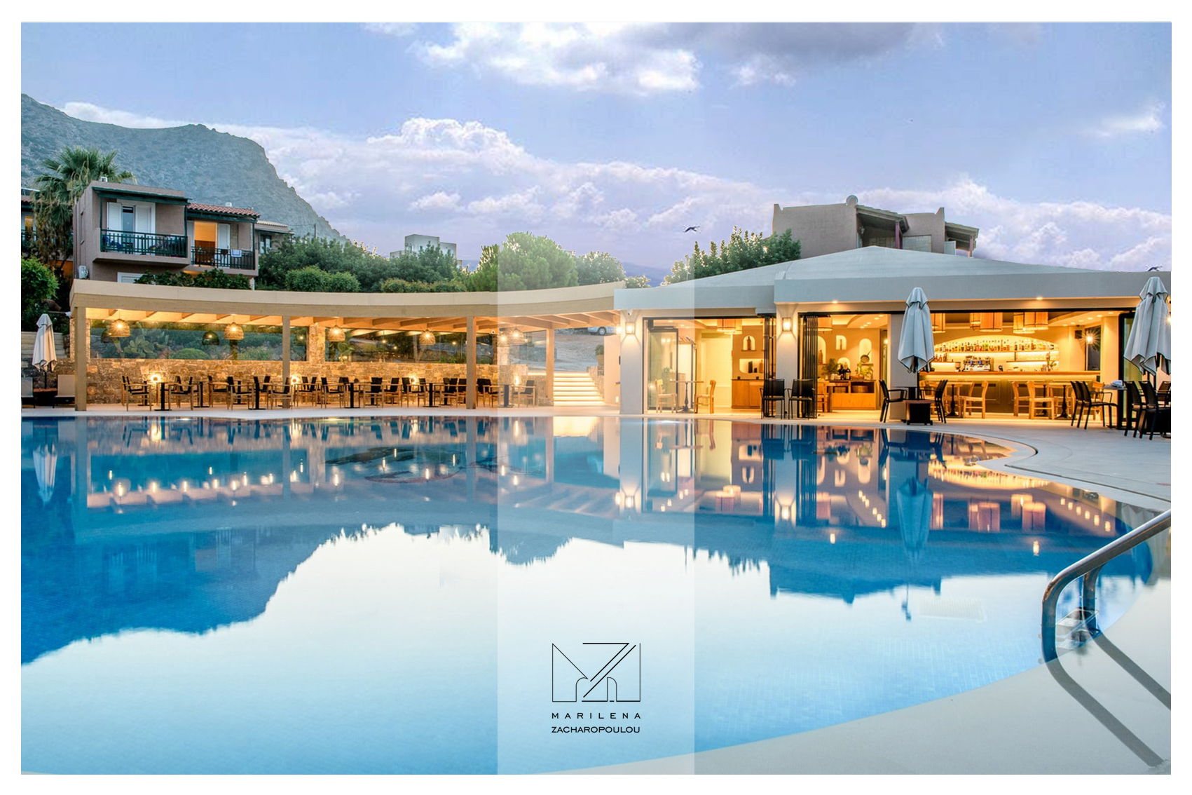 Marni Village - Poolbar, Restaurant,  Swimming Pool - Koutouloufari Crete 2020